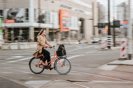 Mit dem Fahrrad zur Universität