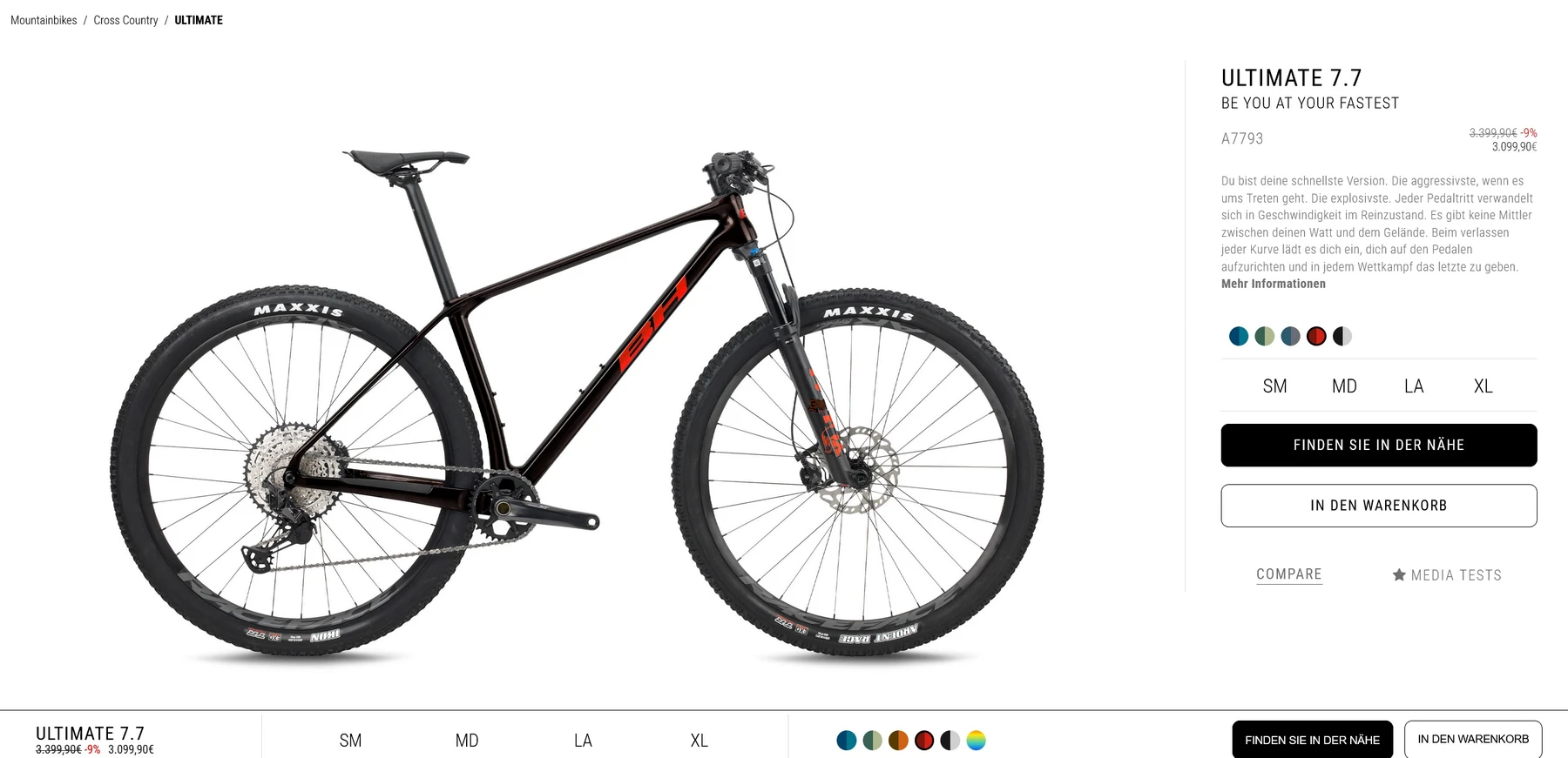 mtb-Freital--BH_Bikes-ULTIMATE_RC_77_Maroo-perfect-bcd51e1 Detailbild #13