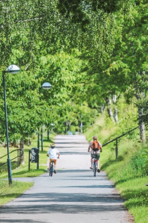 Mit dem Fahrrad zur Schule